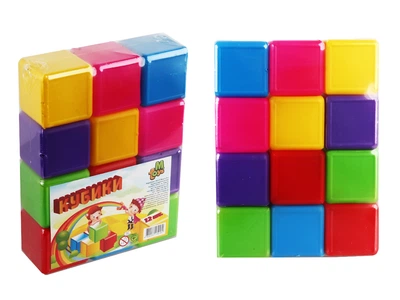 Кольорові дитячі кубики 12 штук MTOYS (05062)