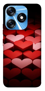 TPU чохол Demsky Hearts pattern для TECNO Spark 10 Pro
