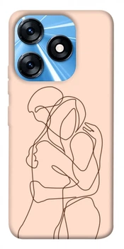 TPU чохол Demsky Couple line для TECNO Spark 10 Pro