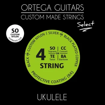 Струны для укулеле сопрано Ortega Custom Select Custom Nylon UKS-SO (R127686)