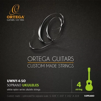 Струны для укулеле сопрано Ortega Custom White Nylon UWNY-4-SO (R126681)