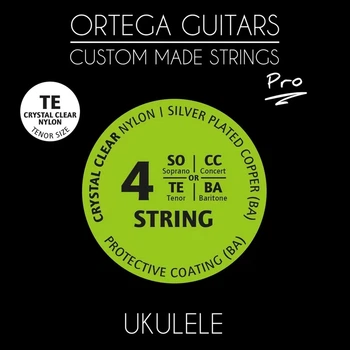 Струни для укулеле тенор Ortega Custom Pro Crystal Nylon UKP-TE (R127682)