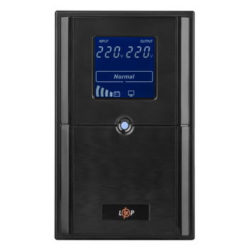 Источник бесперебойного питания ИБП LogicPower LPM-UL1100VA 770Вт 145-290В металл LCD