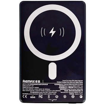 Повербанк Remax Vocard Pro Series MagSafe 20W RPP-107 5000 мАг Чорний
