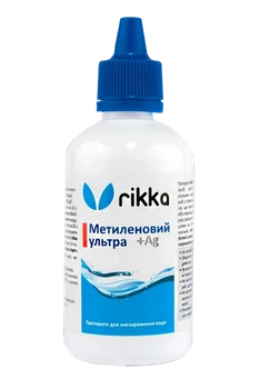 Препарат від паразитів Rikka Мітиленовий ультра, 50мл синій