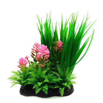 Растение для декора аквариума 13x8x16cm зеленое LI-082J