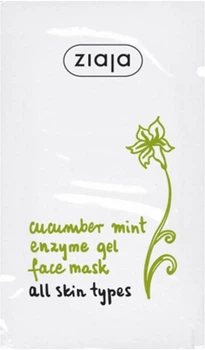 Маска для обличчя "Огірок з м'ятою" Ziaja Cucumber Mint Enzyme Gel Face Mask 7ml