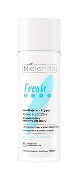 Зволожуючий та заспокійливий молочний тонік для обличчя - Bielenda Fresh Hero Moisturizing And Soothing Toner 200ml (1413018-27792256)