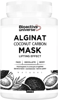 Альгинатная маска с кокосовым углем - Bioactive Universe Alginat Mask Coconut Carbon 200g (200g) (1241136-1875867269-2)