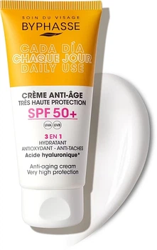 Антивозрастной крем для лица - Byphasse Daily Use 3-in-1 Anti-Aging Face Cream SPF50 50ml (1231340-429432722-2)