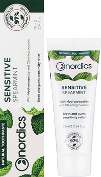 Зубна паста "Ніжний догляд для чутливих ясен і зубів" - Nordics Sensitive Spearmint 75ml (75ml) (1242105-2040017987-2)