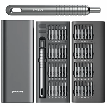 Багатофункціональний набір викруток Proove Fixer 51-in-1 gray