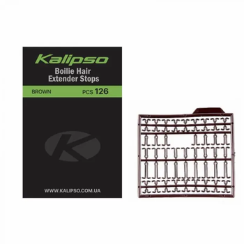 Стопор Kalipso Boilie hair extender stops (126) brown (для бойла),16060087