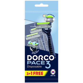 Бритва Dorco Pace 3 для чоловіків 3 леза 4 шт. (8801038601366)