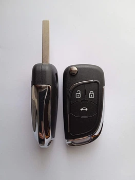 Корпус викидного ключа для Opel Astra Insignia Zafira Vektra Galakeys 3 кнопки лезо HU100 (15-48)