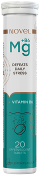 Витамины шипучие Novel Defeats Daily Stress Magnesium + B6 20 таблеток (7649991456026)