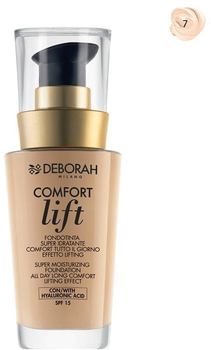 Тональний крем для обличчя Deborah Comfort Lift SPF 15 07 Vanilla 30 мл (8009518123142)