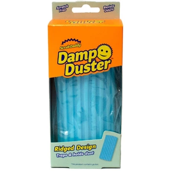 Губка для уборки Scrub Daddy Damp Duster Для пыли Голубая (5060481022750/5060481023771)