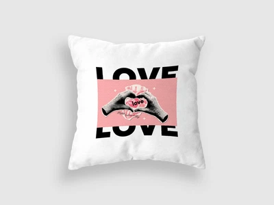 Подушка до Дня Валентина " LOVE "