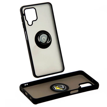 Чехол Fiji Colorframe для Samsung Galaxy M32 (M325) матовый бампер с кольцом подставкой Black