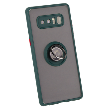 Чехол Fiji Colorframe для Samsung Galaxy Note 8 (N950) матовый бампер с кольцом подставкой Green