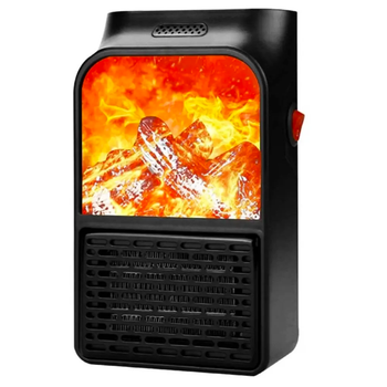 Обігрівач, міні дуйка в розетку портативний 900Вт, Flame Heater 2 WA-012 (L)