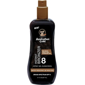 Спрей-гель для загара с бронзатором Australian Gold Sunscreen Bronzer SPF8 236 мл