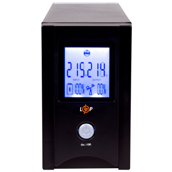 Источник бесперебойного питания ИБП LogicPower LP UL850VA 510Вт 145-290В металл LCD