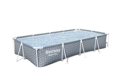 Каркасний прямокутний басейн Bestway Steel Pro с фільтр-насосом 366x201x66 см 4000 л (561FV)