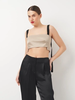 Топ жіночий Zara 3429/965 M Бежевий (03429965307035)