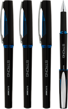 Набір гелевих ручок Buromax Strong 0.7 мм Синій 4 шт (BM.8314-01.4)