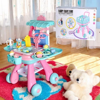 Игровой набор SD Toys Baby care suit Уход за куклой 3в1 тележка для малыша световые звуковые эффекты