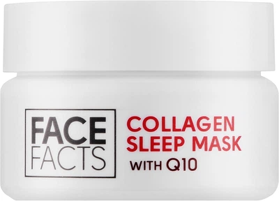 Нічна гель-маска з колагеном та коензимом Q10 - Face Facts Collagen & Q10 Gel Sleep Mask 50ml (1289679-141629)