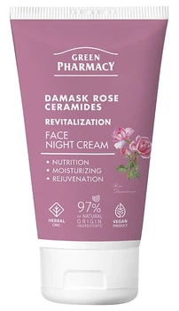 Ночной крем для лица "Дамасская роза и керамиды" - Green Pharmacy Night Face Cream 50ml (1424009-27683457)