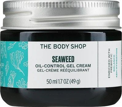 Крем-гель для контролю жирності шкіри "Морські водорості" - The Body Shop Seaweed Oil-Control Gel Cream (скляна банка) 50ml