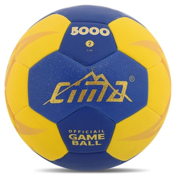М'яч гандбольний CIMA VB-5000-2 розмір 2 (PU, р-р 2, зшитий вручну, жовтий-синій)