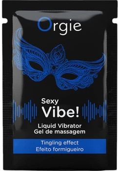 Збуджуючий гель з ефектом вібрацій Orgie Sexy Vibe для чутливих Саше 1 мл (5600298351690)
