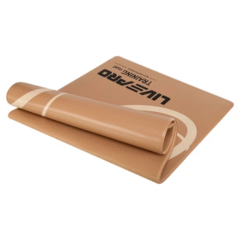 Килимок для фітнесу та спорту підвісний PVC 7мм LiveUp LP9009 (розмір 120x60x0,7см, світло-коричневий)