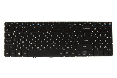 Клавіатура PowerPlant для ноутбука Acer Aspire V5-552, V5-573 підсвічування клавіш, чорний, без фрейму TOP-SV 21228