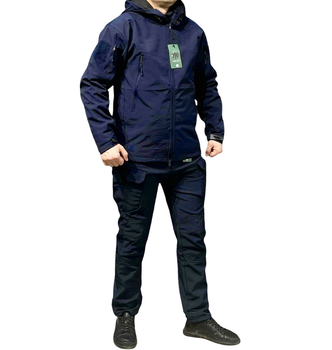 Костюм Софтшел Синій SoftShell на флісі S