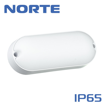 Светильник 8W 6500К IP65 овальный накладной NORTE 1-NСP-1401 уличный