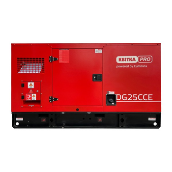 Дизельний генератор КВІТКА PRO DG25CCE (22 кВт, ~3ф, 400 В, є вихід під ATS, двигун Cummins) (110-7140)