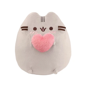 М'яка іграшка кіт Пушин Pusheen з серцем, 23х16 см (61572)