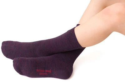 Дитячі теплі шкарпетки Steven Merino Wool фіолетові 32-34р