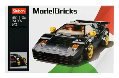 Конструктор блочний Sluban автомобіль Lamborghini 254 деталі 2 фігурки M38-B1098