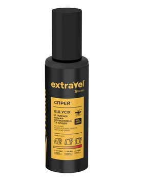 Спрей для экстримальных условий от комаров Extravel Strong 100 мл (4820184442412)