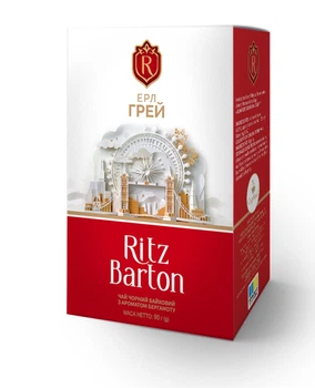 Чай Ritz Barton Эрл Грей черный байховый 90 г (4820279611310)