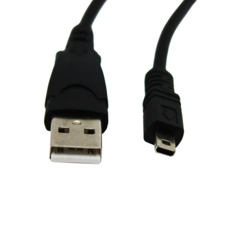 Кабель H07 USB-Type-A to Mini-B 8pin для Nikon UC-E6 D5000 P50 S3000 Olympus CB-USB7 FE-20 1.5м Black (312860)