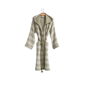 Халат Lotus Home Lilya muslin olive L/XL (svt-2000022329323)