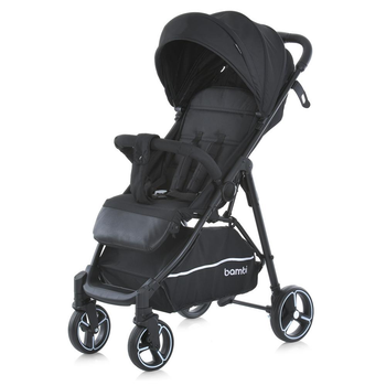 Дитяча прогулянкова коляска Bambi чорна M 4249-2 Black Matt, коляска-книжка